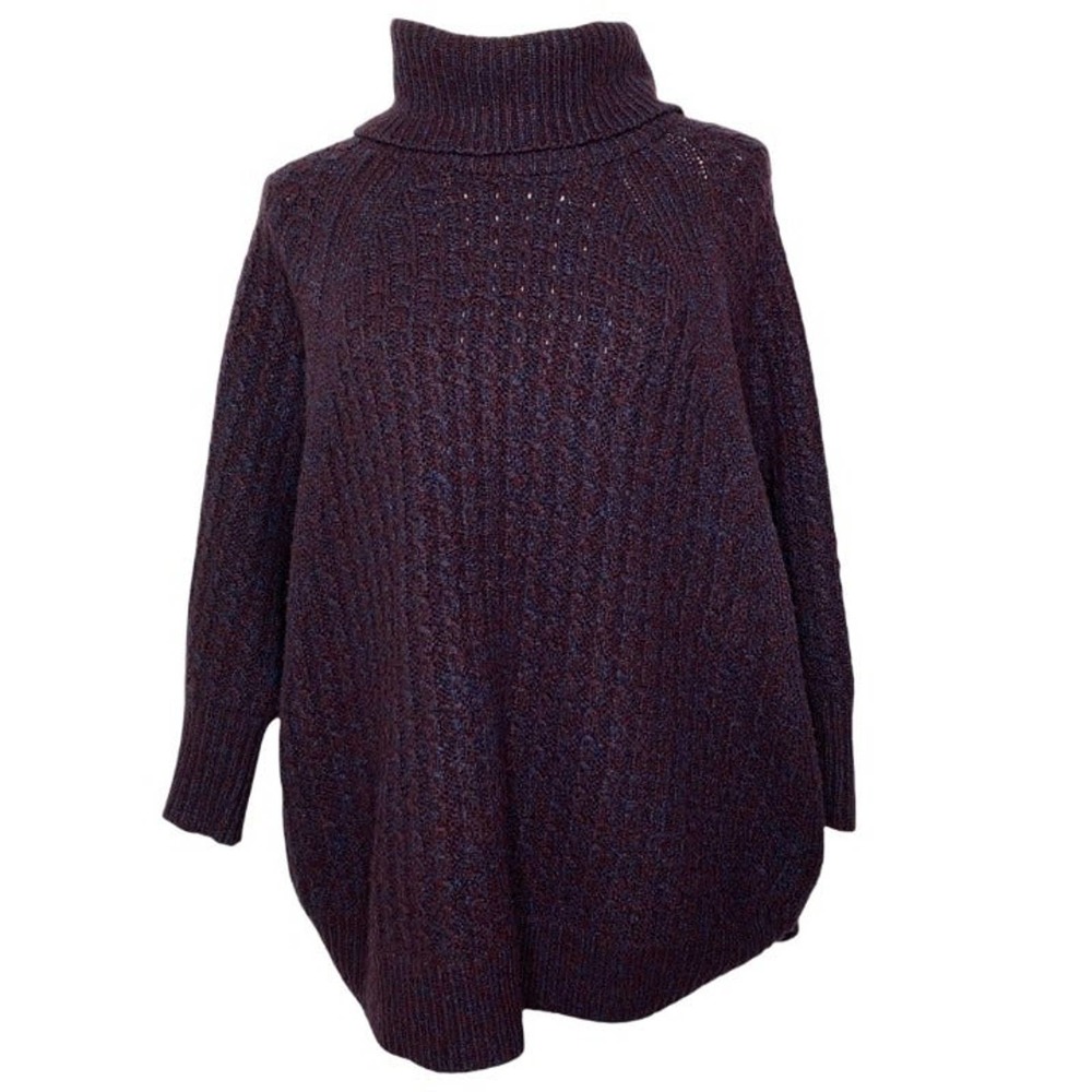 Lou & Grey Womens Pullover Sweater Purple